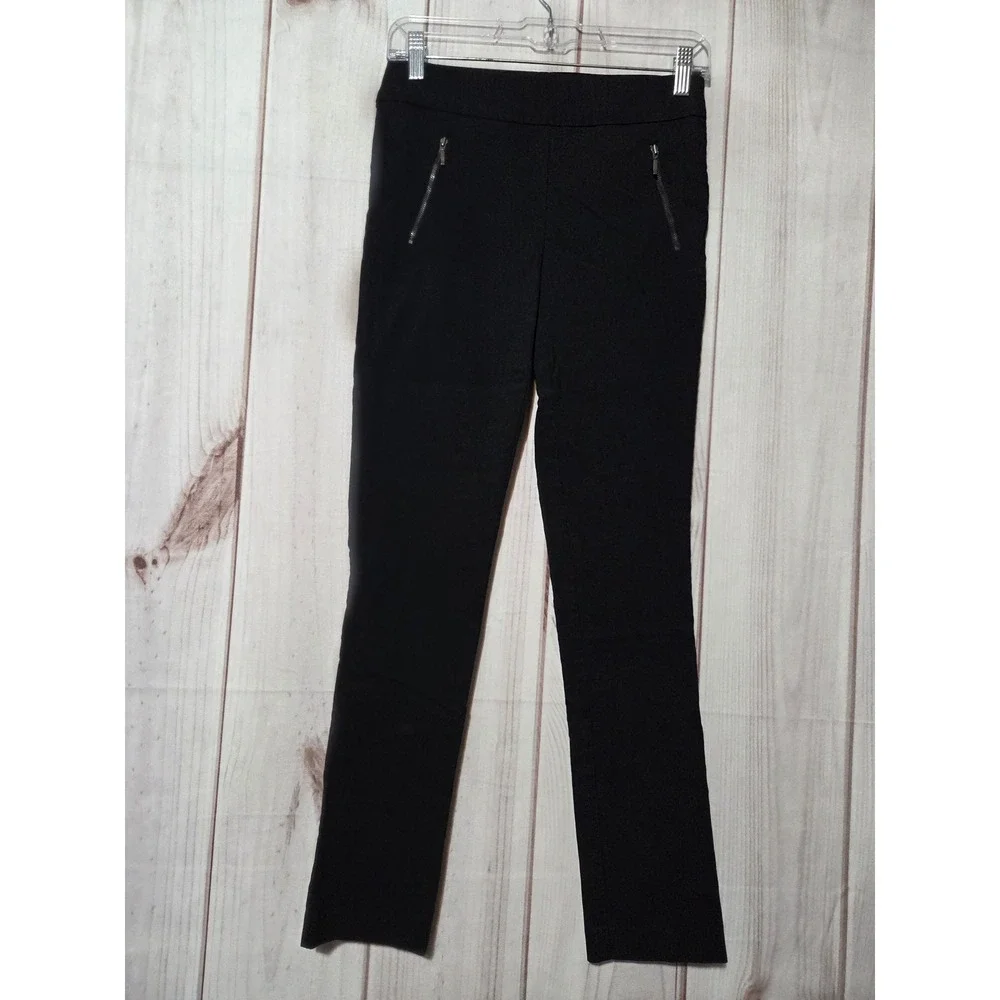 My Michelle Womens Black Pull On Skinny Pants Zip‎ Pocket Trousers Size Small